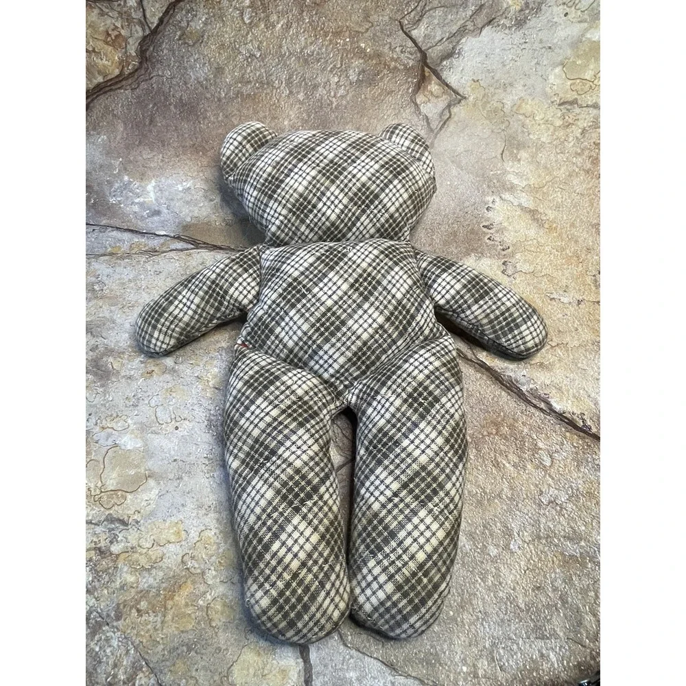 Handmade - Sewed  Vintage Teddy Bear Heart Patch